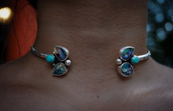 Ocean Empress Abalone Neck Cuff