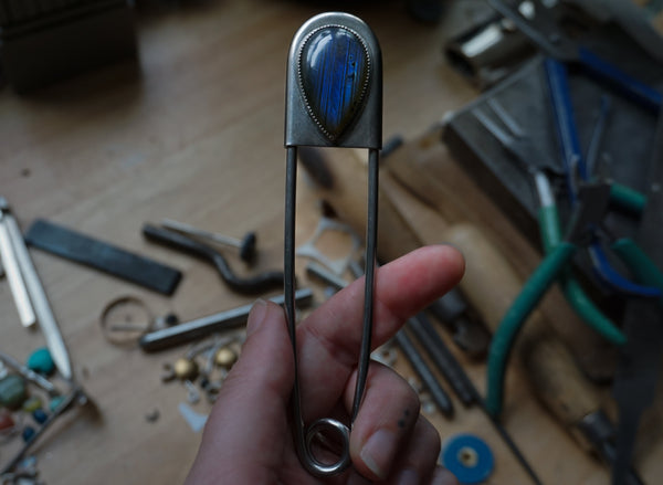Safety Pin Labradorite