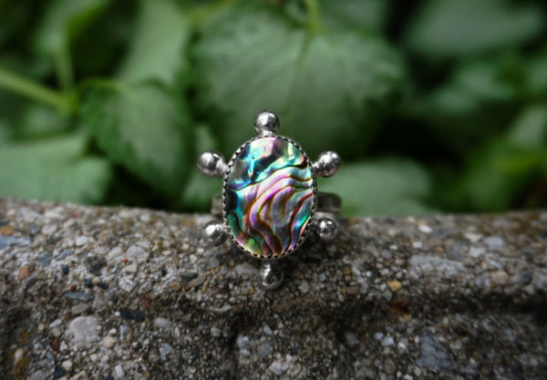 Tidepool Abalone Ring Size 7