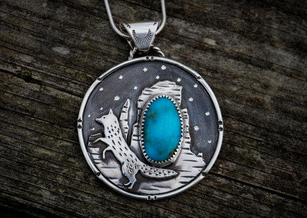 Utah Canyons Fox Necklace