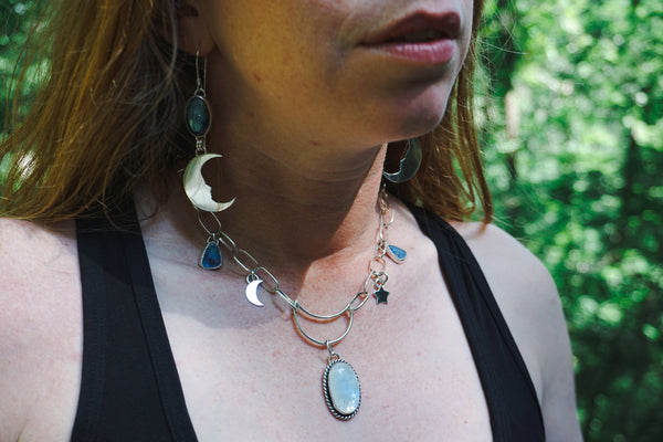 Moonstone Celestial Choker Necklace