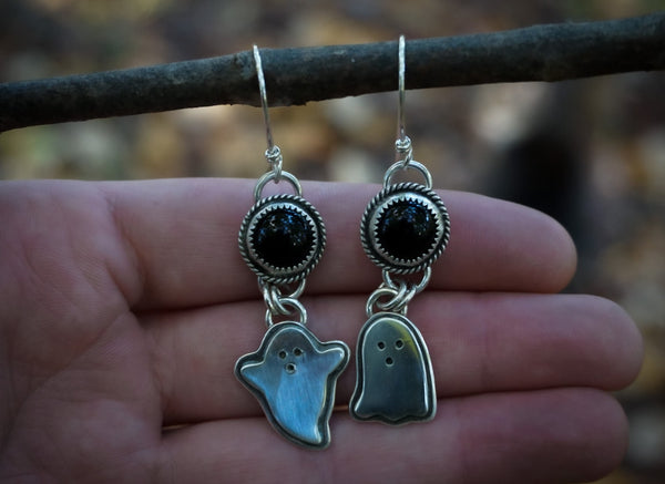 Onyx Ghostie Earrings 2