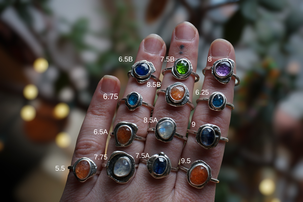 Pebble Stone Stacker Rings