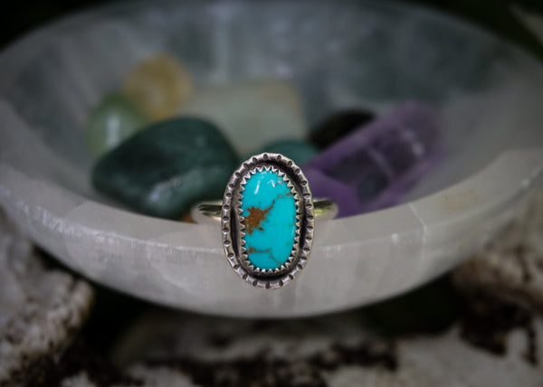 Turquoise Stacker Ring Size 8 1/2