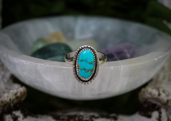 Turquoise Stacker Ring Size 7 1/2