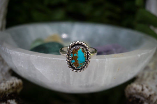 Turquoise Stacker Ring Size 7