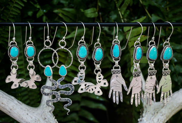These Hands Turquoise Earrings #1
