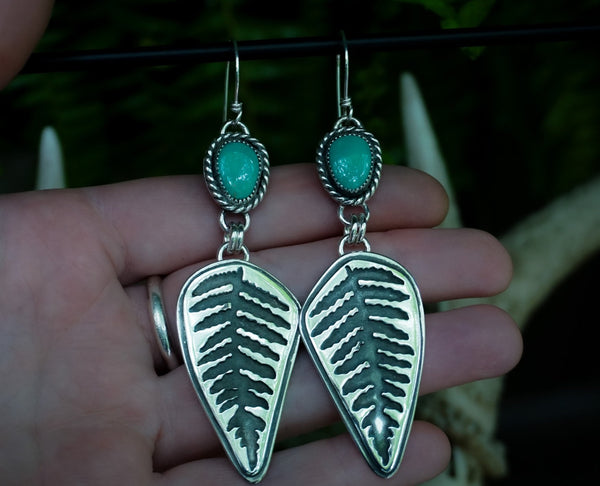 The Ferns Turquoise Earrings