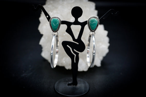 Turquoise Hoop Earrings 2