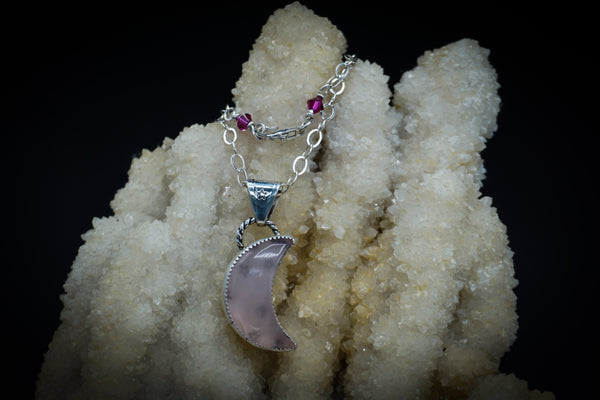 Rose Quartz Luna Talisman