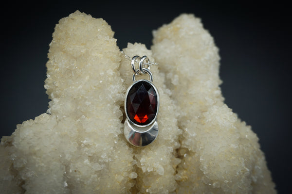 Garnet Luna Necklace