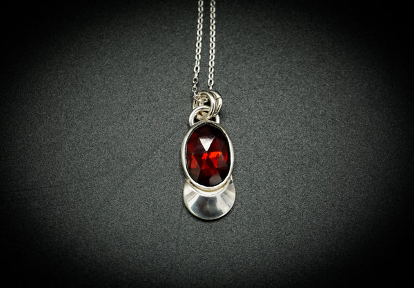 Garnet Luna Necklace