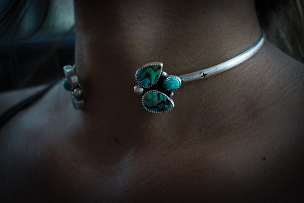 Ocean Empress Abalone Neck Cuff