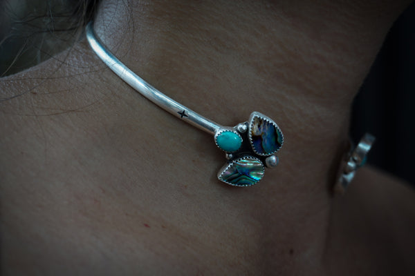 Ocean Empress Abalone Neck Cuff