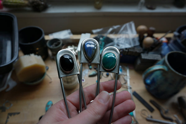 Safety Pin Labradorite