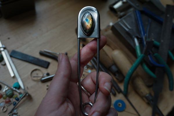 Safety Pin Labradorite