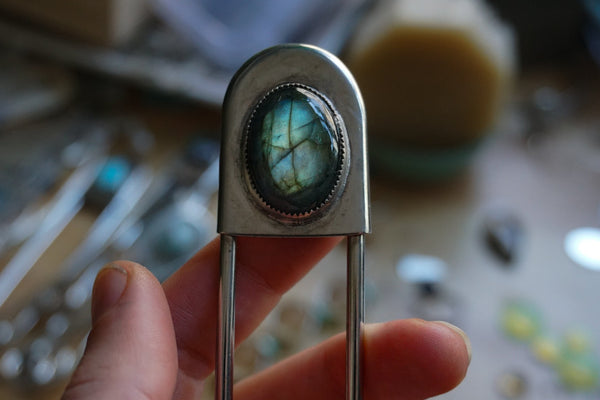 Safety Pin Labradorite