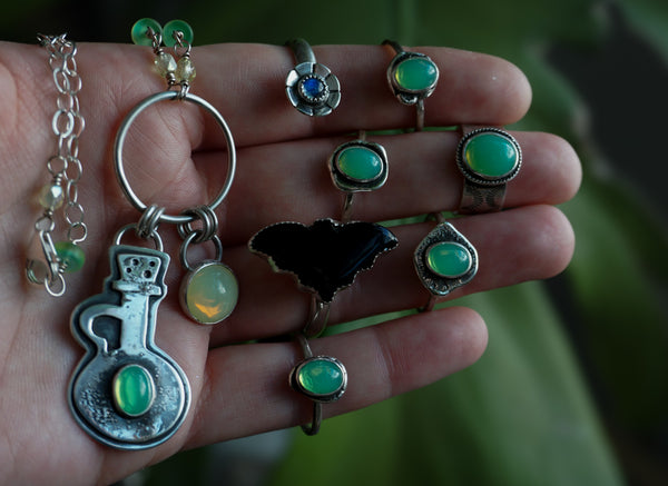 Uranium Glass Potion Kitchen Witchin' Necklace