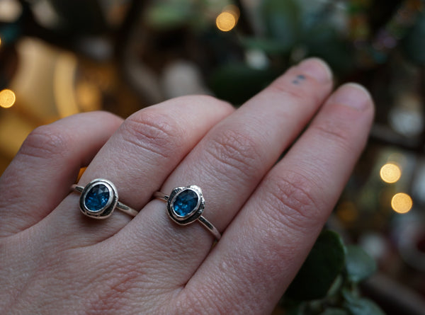 Pebble Stone Stacker Rings