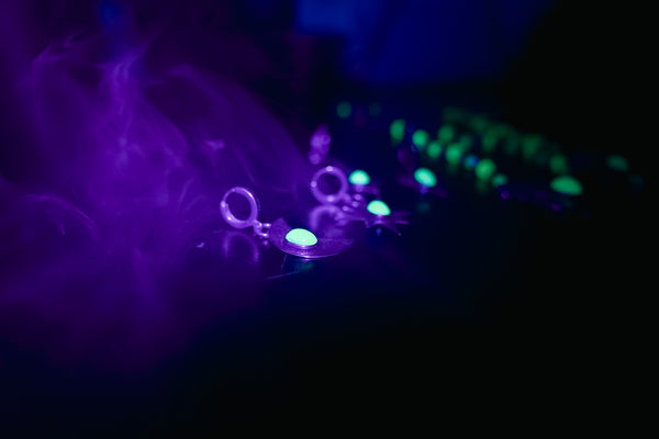 Uranium Glass Luna & Lucida Earrings