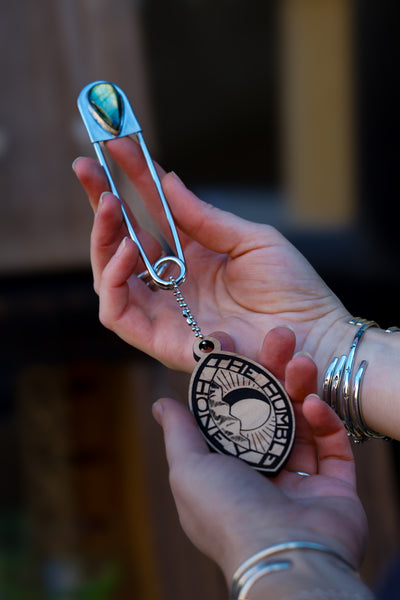 Safety Pin Labradorite