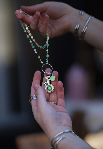 Uranium Glass Potion Kitchen Witchin' Necklace