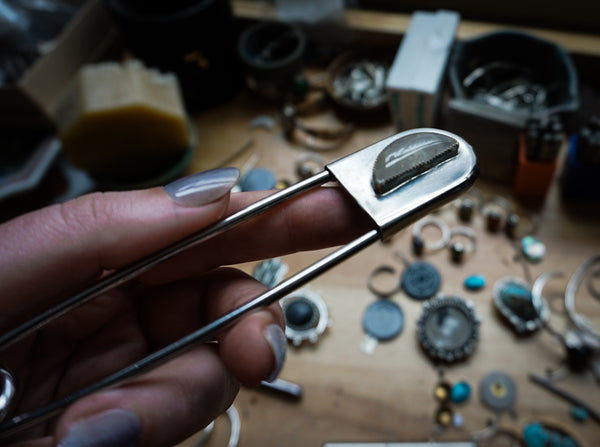 Safety Pin Rutilated Quartz