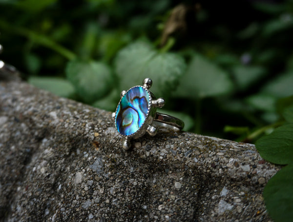 Tidepool Abalone Ring Size 8