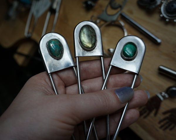 Safety Pin Labradorite