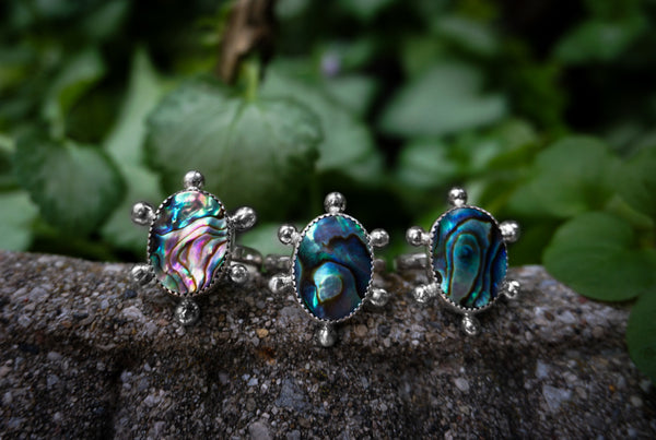 Tidepool Abalone Ring Size 7