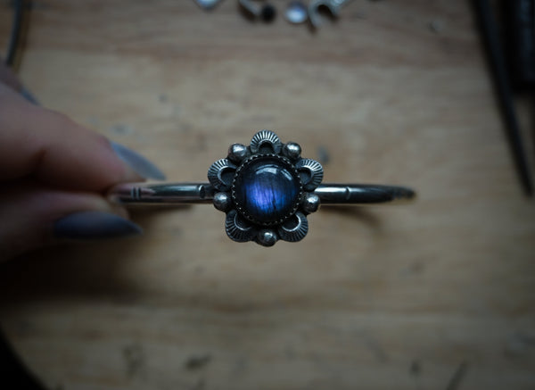 Lunar Compass Cuff Labradorite