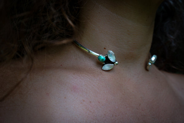 Ocean Empress Moonstone Neck Cuff