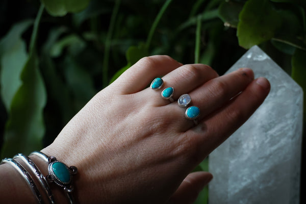 Floating Ring Turquoise Size 6-8