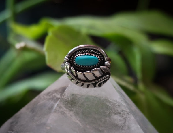 Woodland Turquoise Ring Size 7 1/2