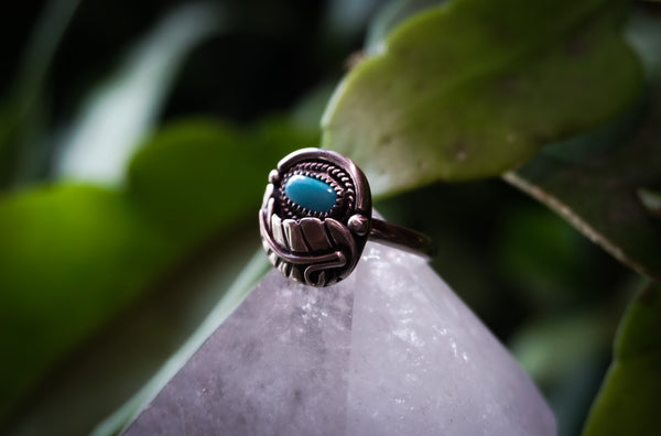 Woodland Turquoise Ring Size 7 1/2