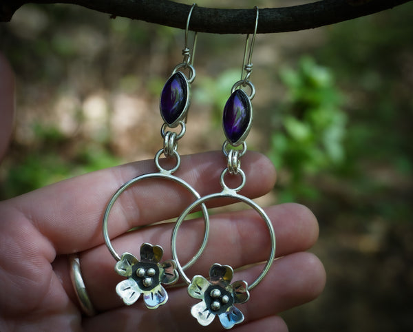 Violet Amethyst Earrings